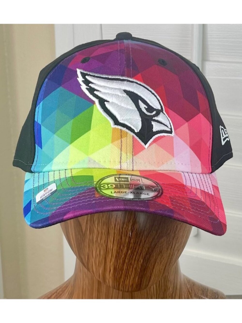 New Era 39Thirty NFL Arizona Cardinals Crucial Catch Stretch/Flex Hat, L/XL, NWT